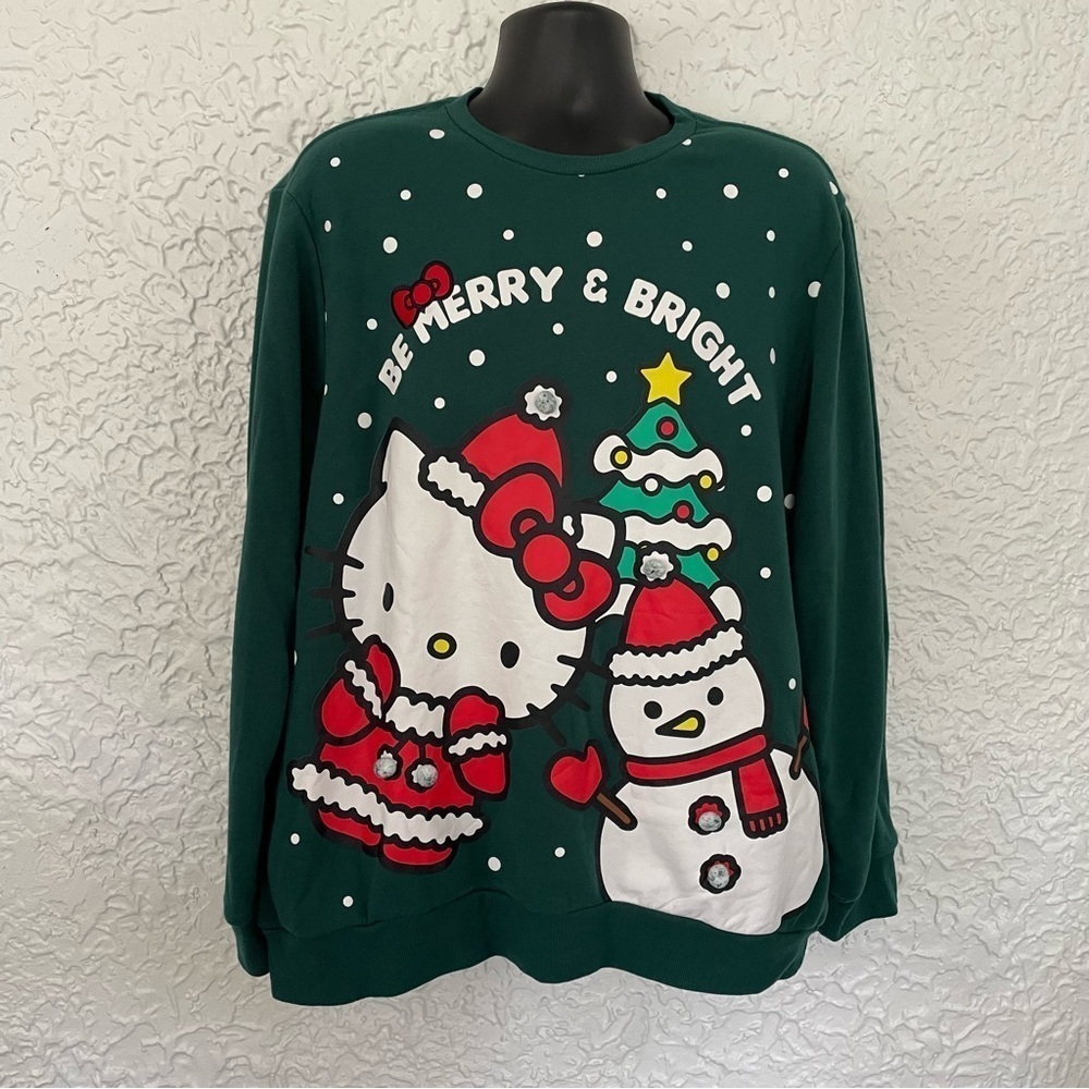 Hello Kitty Holiday Graphic Sweatshirt XXL - Picture 2 of 5